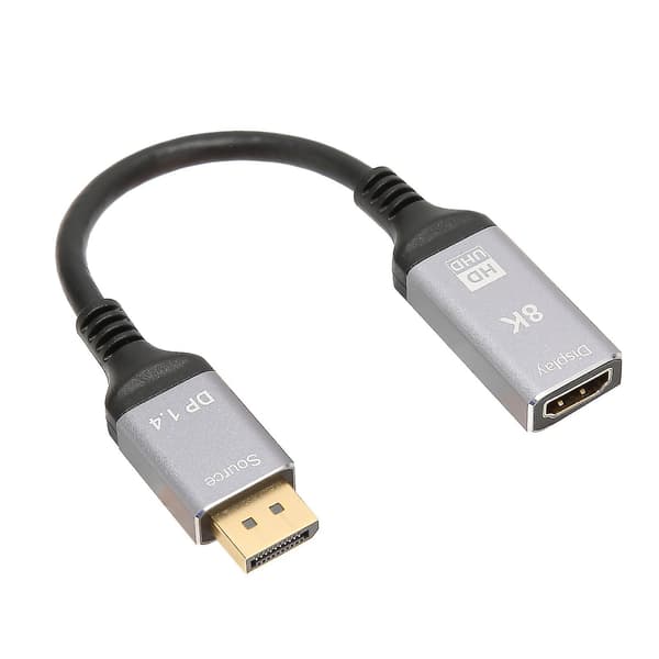 8K 48Gbps HDR 3D DisplayPort 1.4 til HDMI 2.1 Kabel - AV Adapterledning til Bærbar PC TV Projektor