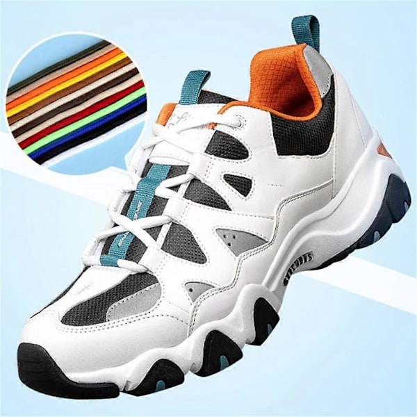 1 Par Runde 4mm Polyester Snørebånd Sneakers Vandresko Hætter Bukser Reb, 1.2m - Sort Black