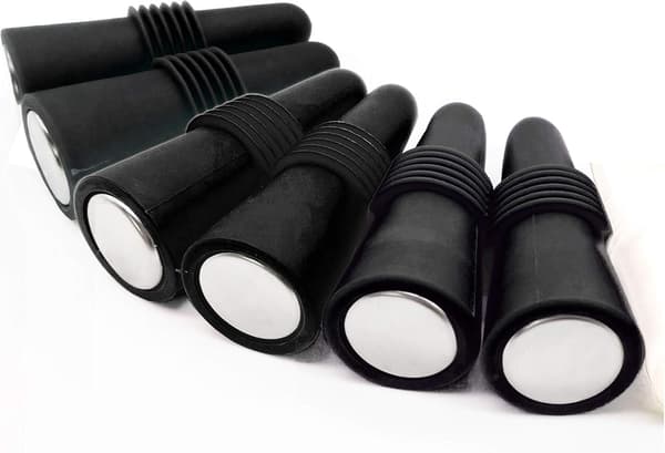 8-pack Silikon Vinförseglingar Återanvändbara Dryckesflaskkorkar, ZQKLA