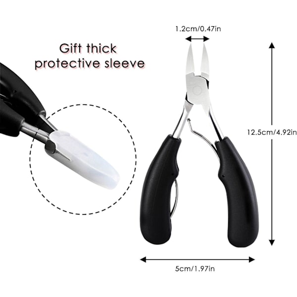 Precision Nagelklippare för Tjocka eller Inväxta Tånaglar,,ZQKLA