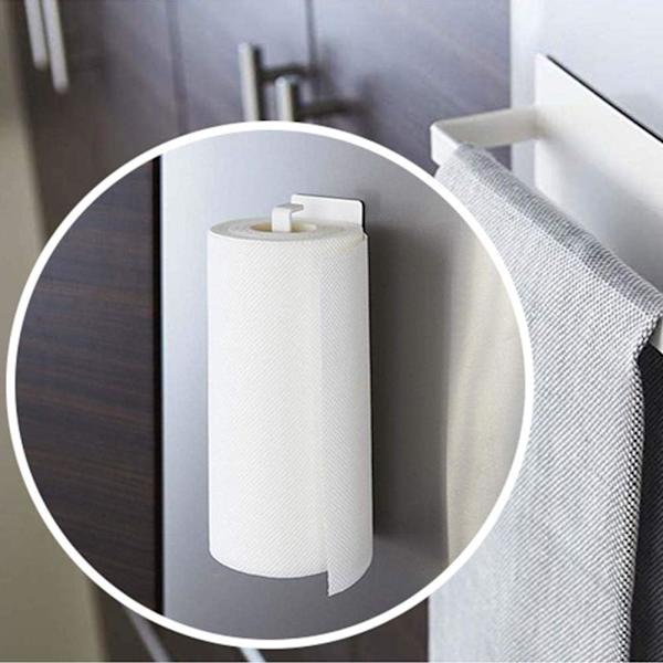 Kökspappershållare Magnetisk Stark Lim (Vit)