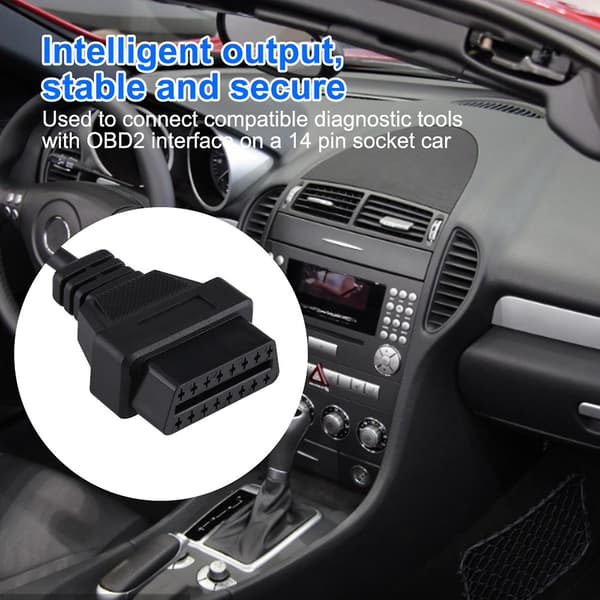 Nissan OBD2 diagnostisk kabeladapter-stik 14-benet til 16-benet