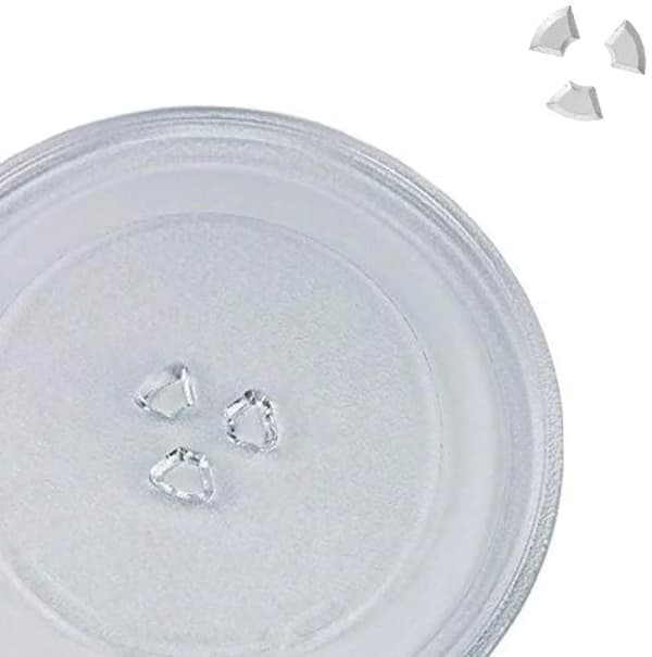 Glasplade drejeskive til mikrobølgeovn universel egnet, ca. 24,5 cm