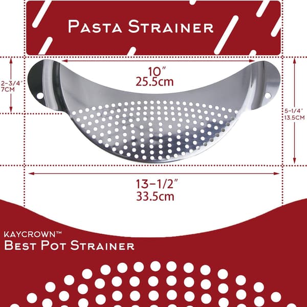 Bedste Redskaber Gryde Si Rustfrit Stål Pasta Spaghetti, ZQKLA