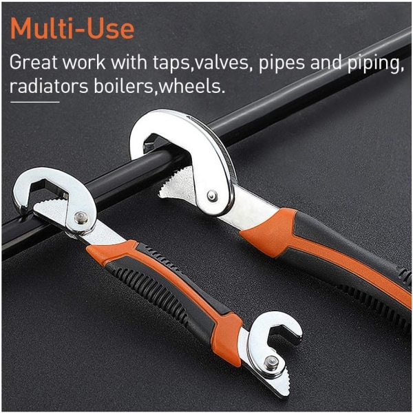Bærbar Justerbar Hurtig Snap'n Grip 16-40mm Universal Nøgle, ZQKLA