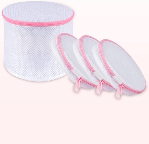 4-pack Rosa Tvättsäckar, Tvättsäck för BH, Stor Tvättsäck