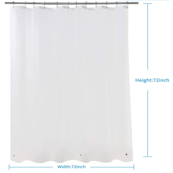 Duschdraperi Foder - 72 x 72 PEVA Tjock Duschdraperi, ZQKLA