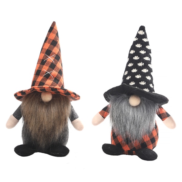 Halloween-pehmognomekoriste käsityönä valmistettu Tomte Swedi,ZQKLA