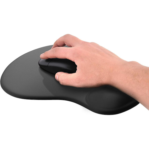 Ergonomisk musemåtte med gel håndledsstøtte - Komfortabel musemåtte til