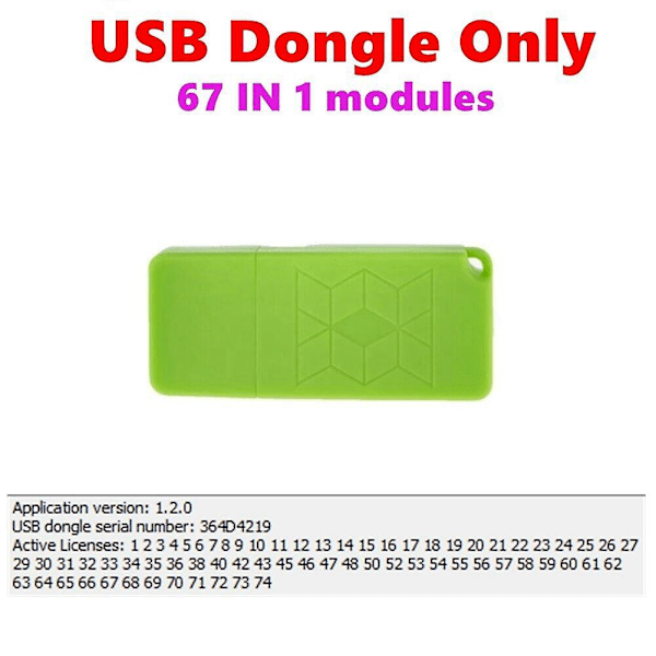 67 i 1 USB-dongle SM2 Pro J2534 VCI ECU-programmer ECU lese- og skrive V1.20 EEPROM Flash Bench
