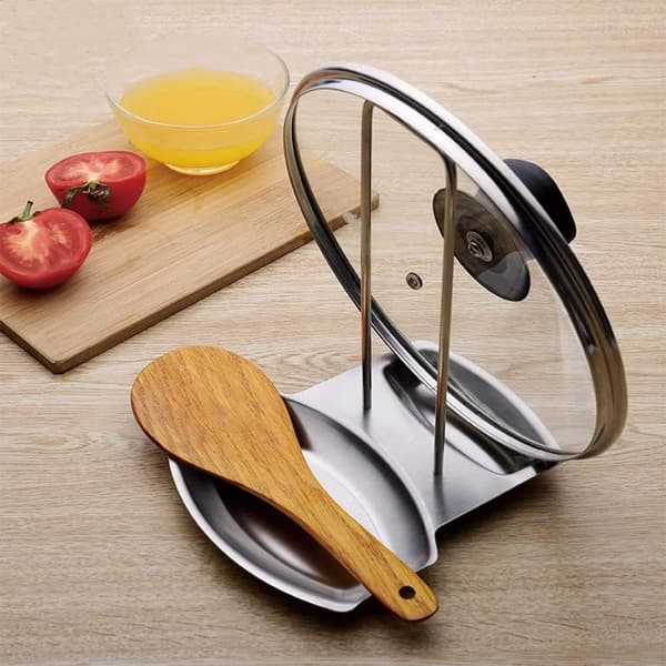 Låg Holder Skeholder Knive Skeer Gafler Spatel Rustfrit Stål