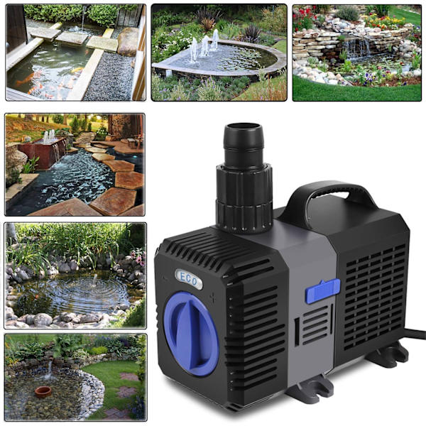 Super Eco Damppumpe, Filterpumpe, Lavenergi, Koi Damppumpe, Bæk Pumpe 3600L/H