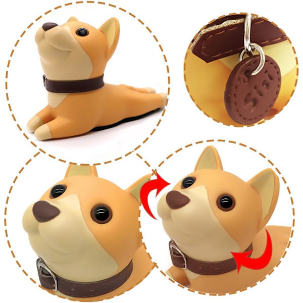 Söpö koiran ovenpysäytin, Shiba Inu -ovenpysäytin koriste-eläin, ZQKLA
