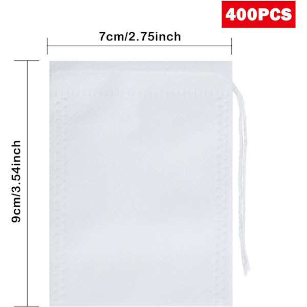 Förpackning med 400 Engångs Te-filter av Papper, Engångs med Dr,ZQKLA