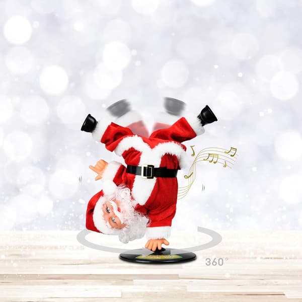 Dansande Tomte, Omvänd Rotations Tomtedocka Jul Leksaker Kristus, ZQKLA