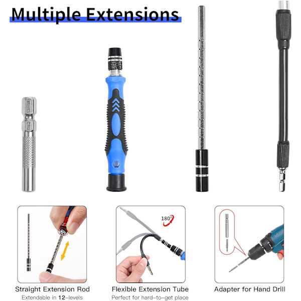 Precisionsskruvmejselset, Skruvmejselset Professionell Reparation, ZQKLA