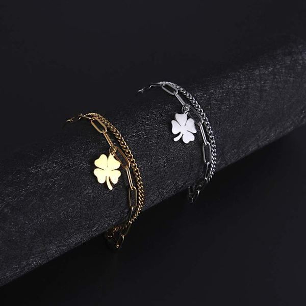 Firekløverarmbånd for kvinner og jenter St. Patricks D,ZQKLA