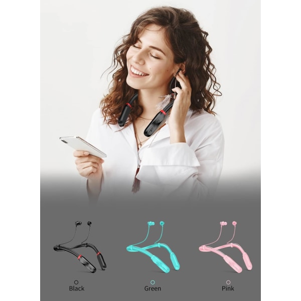 Trådlösa hörlurar Bluetooth hörlurar Nackband: 100H Ultra-L,ZQKLA