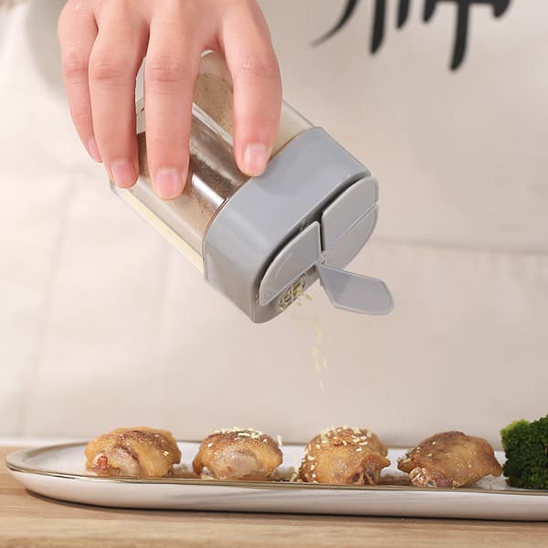 4-i-1 Krydda Salt Peppar Shaker Svart Kryddburk Pepparkvarn