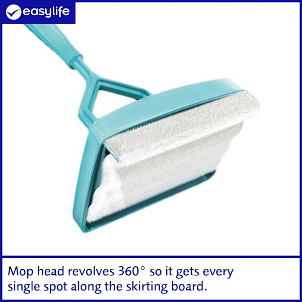 Sokkellistrenser med mopphåndtak +2 vaskbare moppehoder, flisrens L135