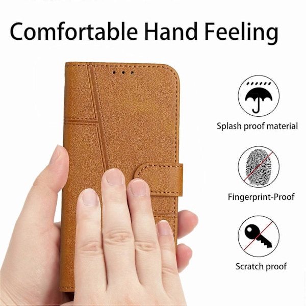 Til Motorola Moto G05 4G Etui Stand Flip Beskyttende Læder Telefon Cover Style F