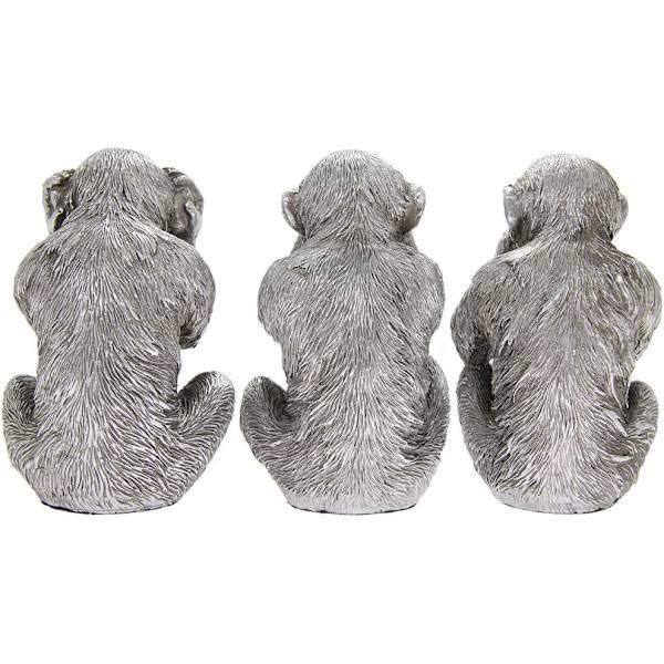 Kloge aber Ornamenter i antik sølv finish Bil orangutang cre