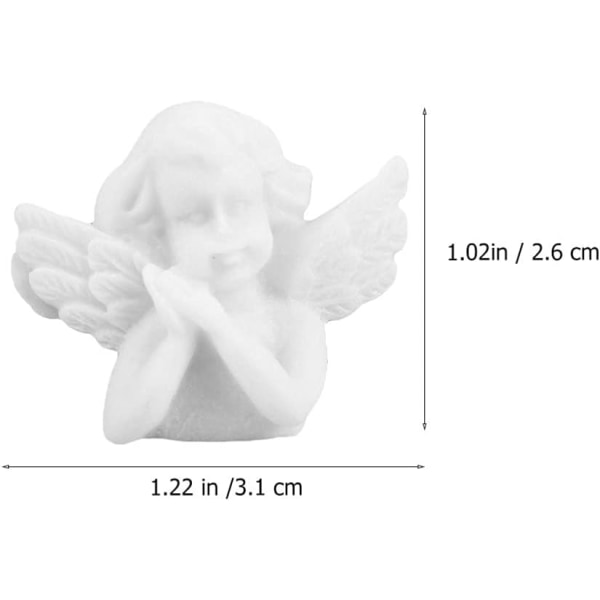 40 stycken Cupid Baby Angel Flatback Resin Cabochons Berlocker M,ZQKLA