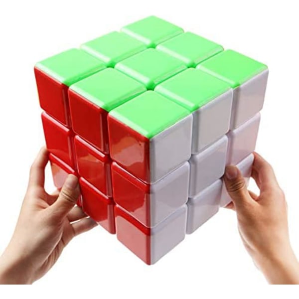 Super Cube Stor Cube Stickerless Speed Cube 18cm Stor Puslespil