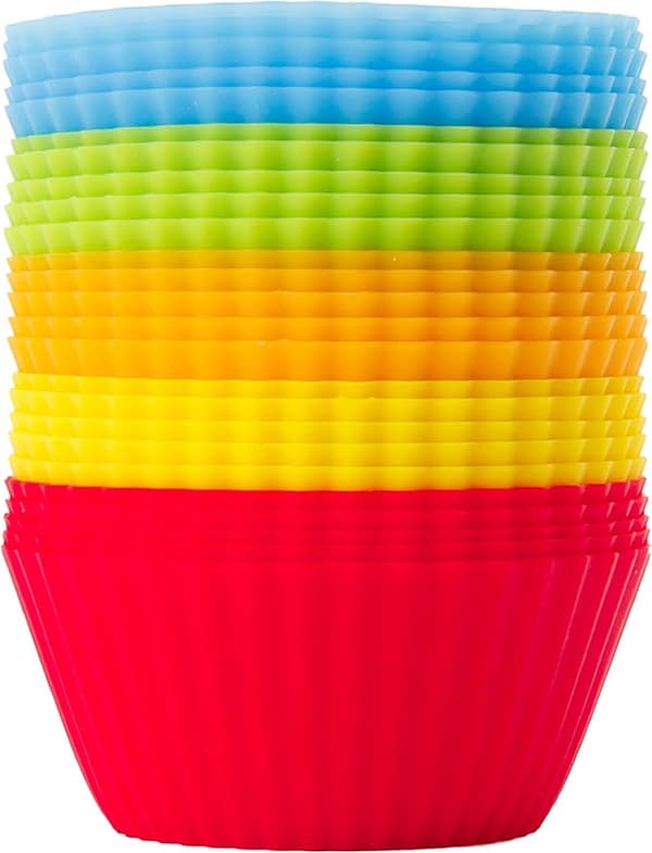 Silikonmuffinsformar - 25 st - Återanvändbara muffinsformar - Eco-, ZQKLA