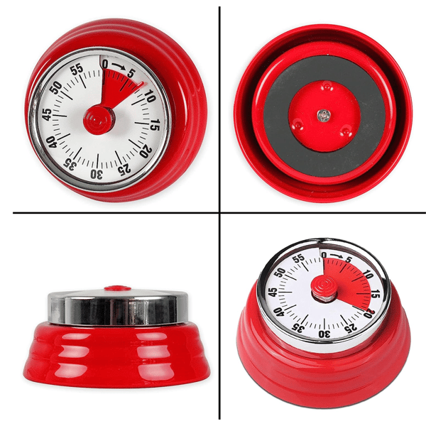 Mekanisk timer i rustfrit stål - Retro Vintage Nedtælling -,ZQKLA