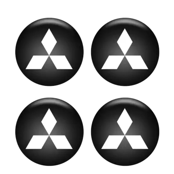 4 Pack - Mitsubishi Center Cap/Nav Emblem - Automotive 60mm