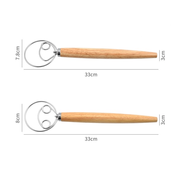 Deigvisp Brødblander, 2 Pakker Premium Rustfritt Stål Med ,ZQKLA