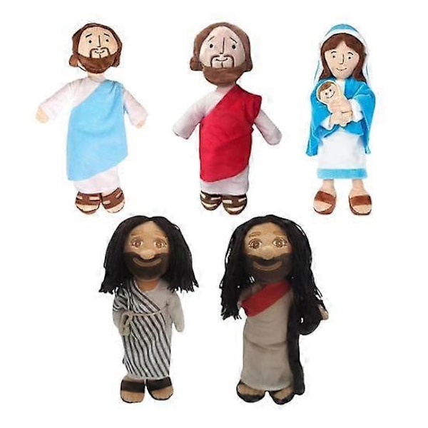 32CM Jesus Plyschdocka Gosedjur med Leende Kristus Frälsare Plyschleksak Religiös Fest C