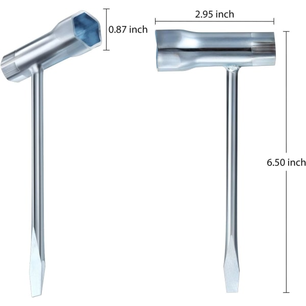 3-pak motorsavsnøgle udskiftning af skrueværktøj, 13 x 19 mm, ZQKLA