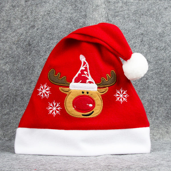 Tomtehatt, 3 st julhatt plysch tomtehattar vuxen traditionell, ZQKLA