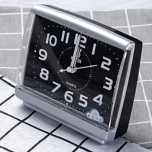 Bedside Desk Alarm Clock Small Silent Quartz Clocks Home Decor