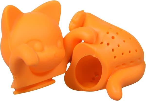 Lösa Katt Silikon Teinfuser Orange - 1 st, ZQKLA