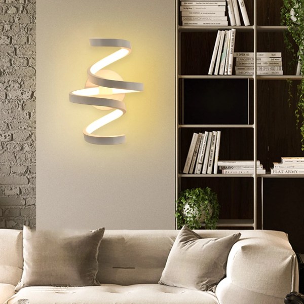 Moderne Spiral LED Vegglampe Veggmontert Lys Hjemme Ved Sengen, ZQKLA