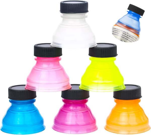 Set med 6 Återanvändbara Lock - Sodalock - Konserveringslock - Olika Soda