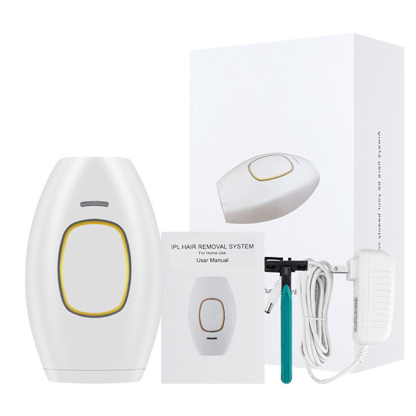 (Hvid) Mini IPL Laser Epilator til Mænd og Kvinder, Bærbar L, ZQKLA