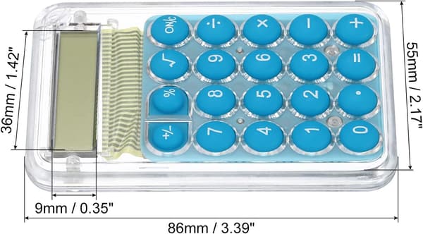 Datorräknare, 8-siffrig stor LCD-skärm, Mini Bärbar Fick