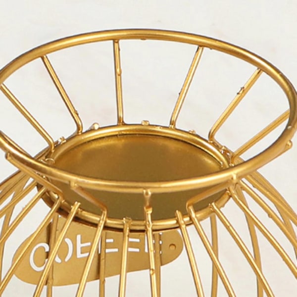 Fruktskål i järn, kaffekapselformad fruktbehållare, snacksdispenser, ZQKLA