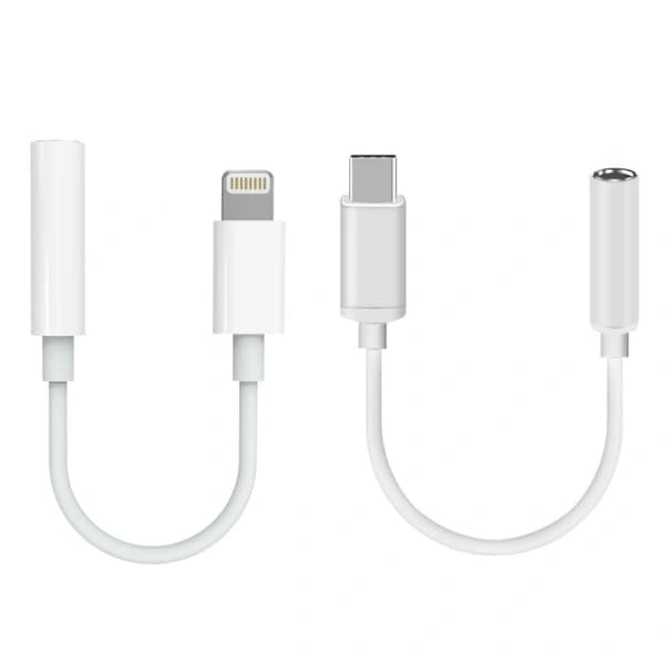 Lightning / USB-C till AUX Adapter 3,5 mm Paket USBCAUX3Pack,su