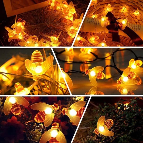 Ljusslinga, 8 Vattenresistenta Ljuslägen LED-Ljusslinga