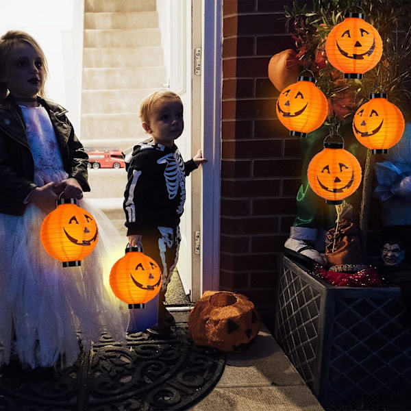 Halloween Græskarlys, 2 Pakker Halloween Græskarlanterne,,ZQKLA