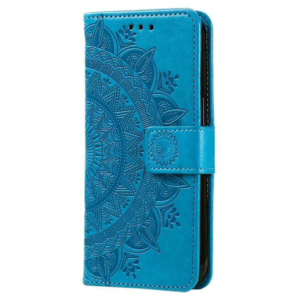SKALO Samsung A17 Mandala Plånboksfodral - Blå Blå,su