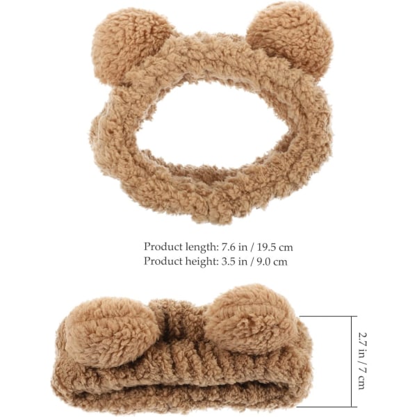 Bear Face Wash Pannebånd Makeup Hair Wrap Stoff koreansk Versi,ZQKLA