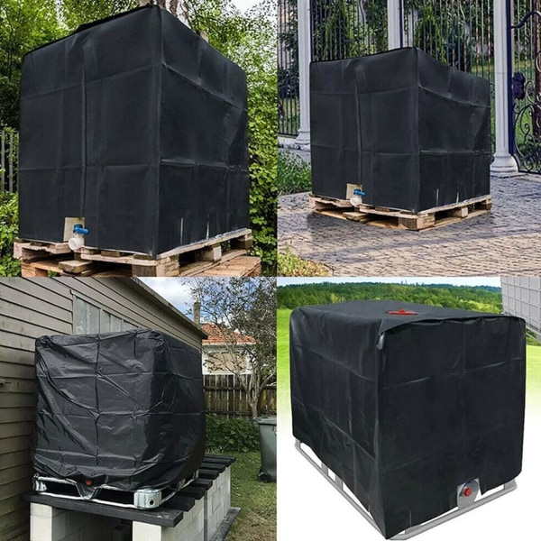 Tote Cover Folieöverdrag Solskyddande Huva för 1000L Utomhus 275 G