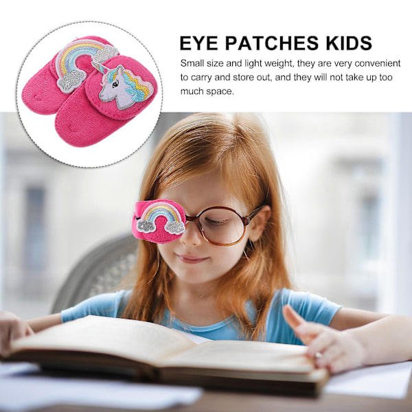 2 st. Cartoon Eye Patches för Barn Amblyopi Ögonlappar Enögda Ögonlappar Strabismus Ögonmasker (Höger)