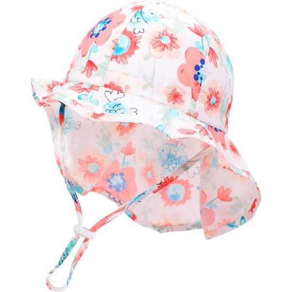 Baby Solhat med Dyremotiv - Toddler Solhat UPF 50+ Sommerhat Sol, ZQKLA